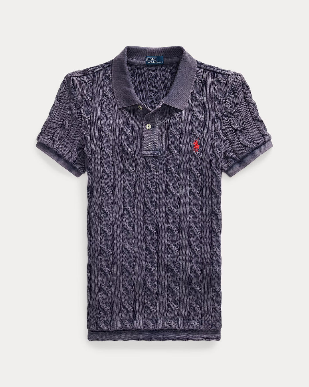 Ralph Lauren Cable-Knit Polo Shirt