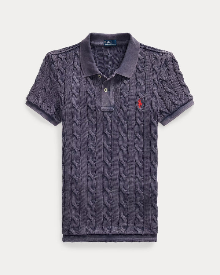 Ralph Lauren Cable-Knit Polo Shirt