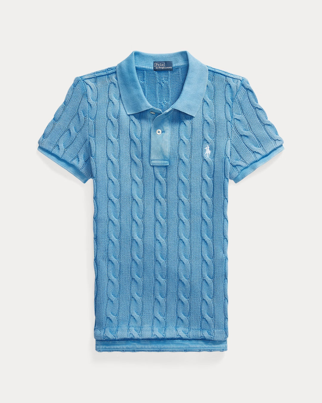 Ralph Lauren Cable-Knit Polo Shirt