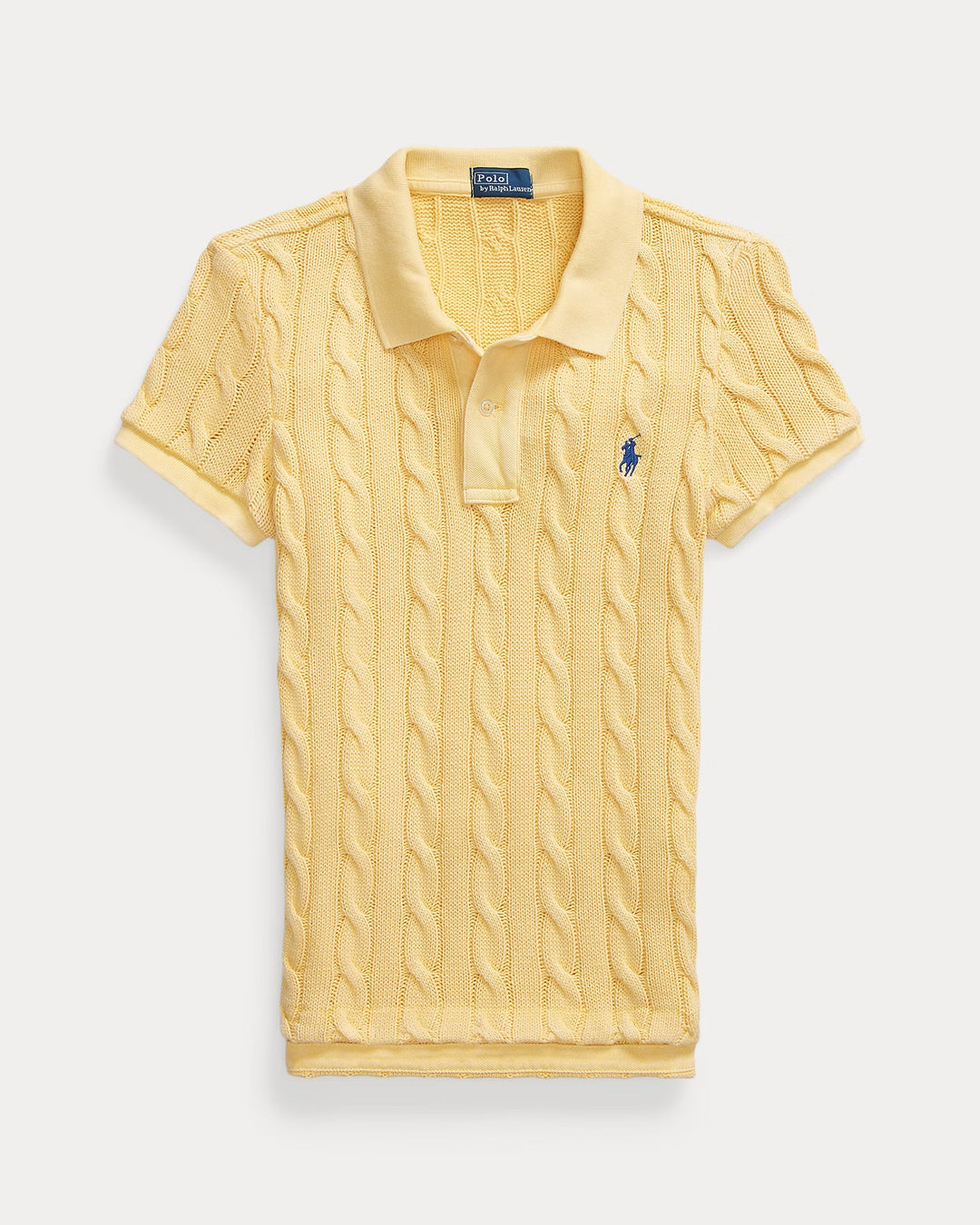 Ralph Lauren Cable-Knit Polo Shirt