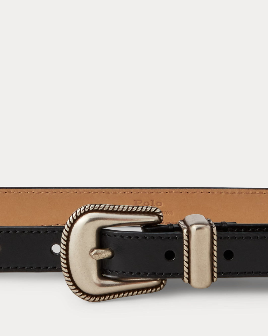 Ralph Lauren Western Vachetta Leather Belt