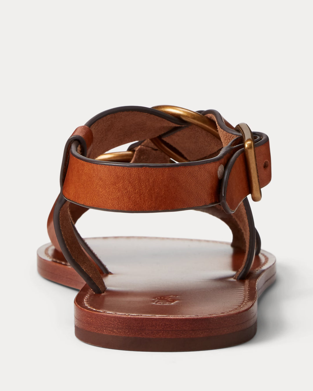 Ralph Lauren Double O-Ring Leather Sandal