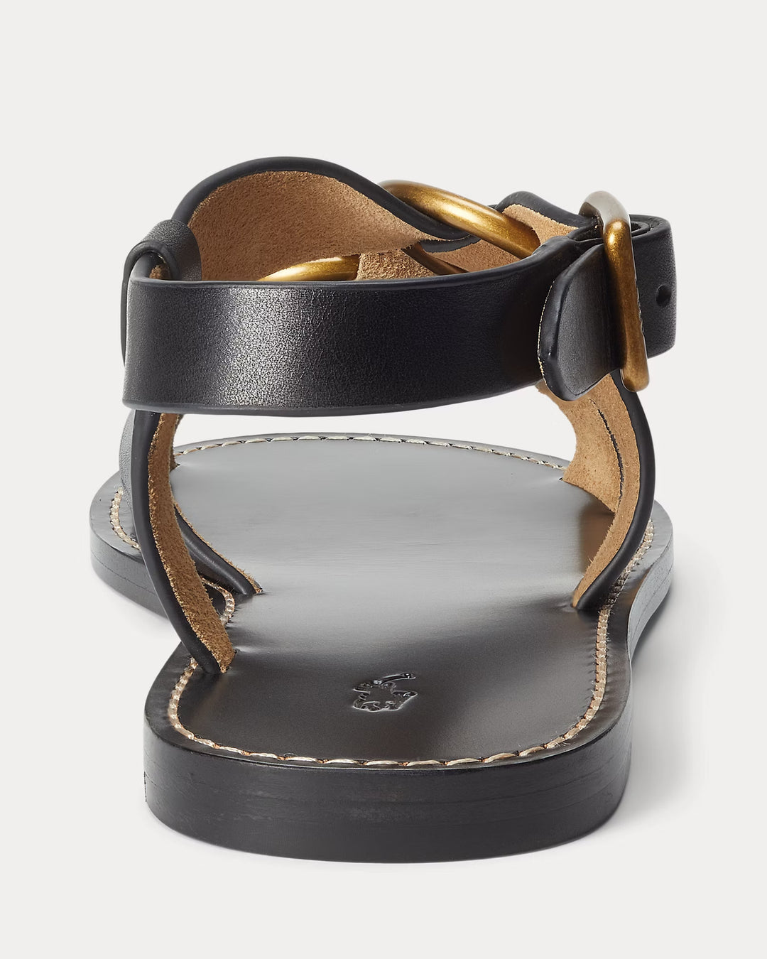 Ralph Lauren Double O-Ring Leather Sandal