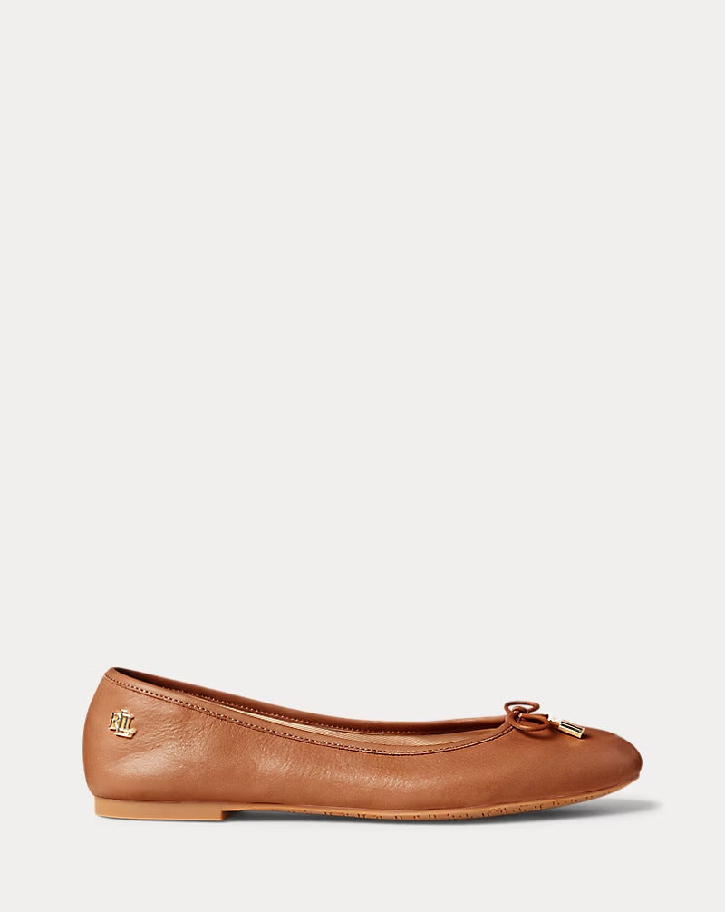 Ralph Lauren Jayna Leather Flat