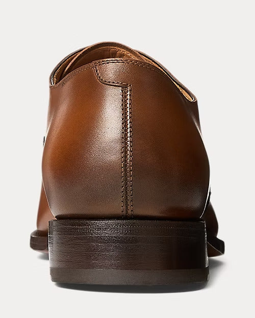 Ralph Lauren Denver Burnished Calfskin Cap-Toe Shoe