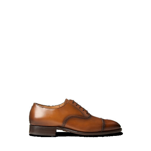 Ralph Lauren Denver Burnished Calfskin Cap-Toe Shoe