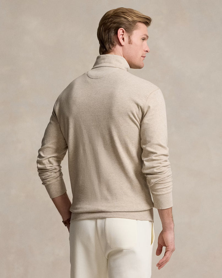 Ralph Lauren Luxury Jersey Quarter-Zip Pullover