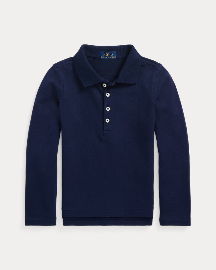 Ralph Lauren Mesh Uniform Long-Sleeve Polo Shirt