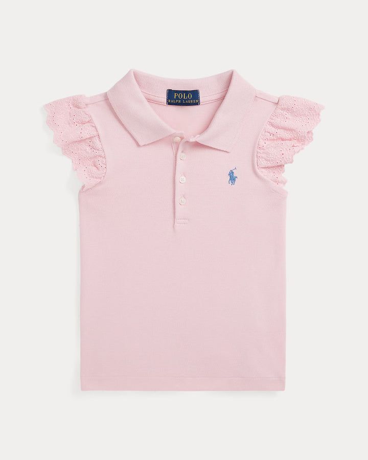Ralph Lauren Eyelet Stretch Mesh Polo Shirt