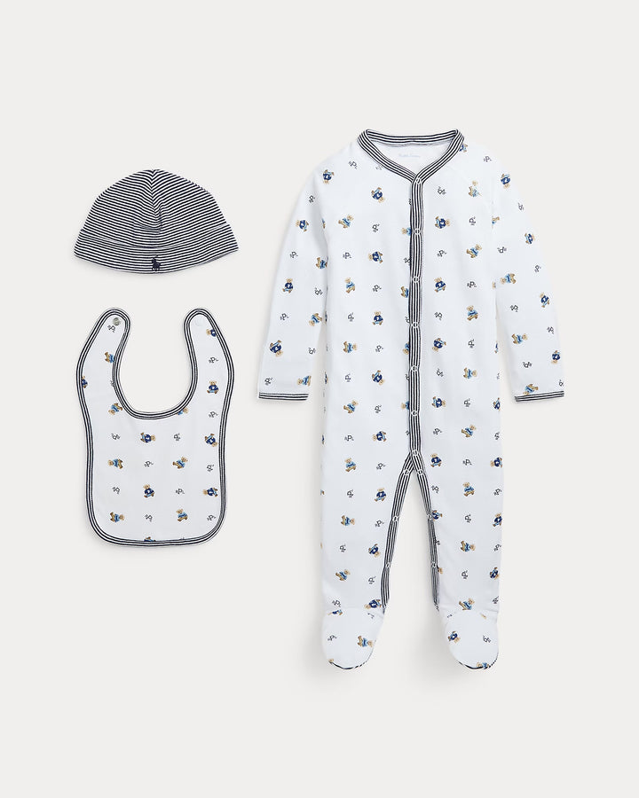 Ralph Lauren Polo Bear Cotton 3-Piece Gift Set