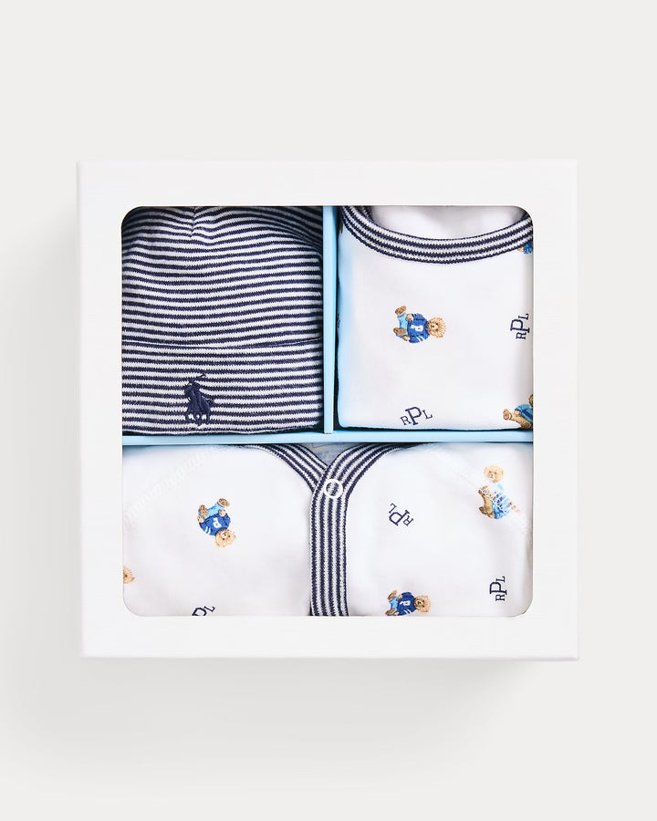 Ralph Lauren Polo Bear Cotton 3-Piece Gift Set