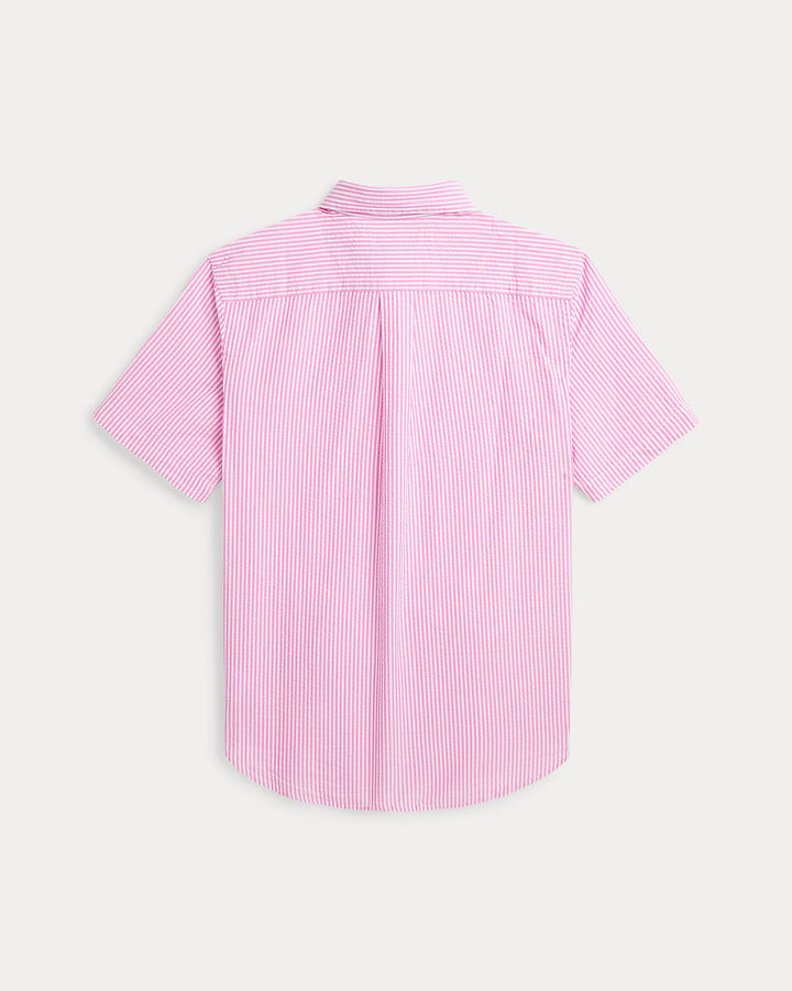 Ralph Lauren Striped Seersucker Short-Sleeve Shirt