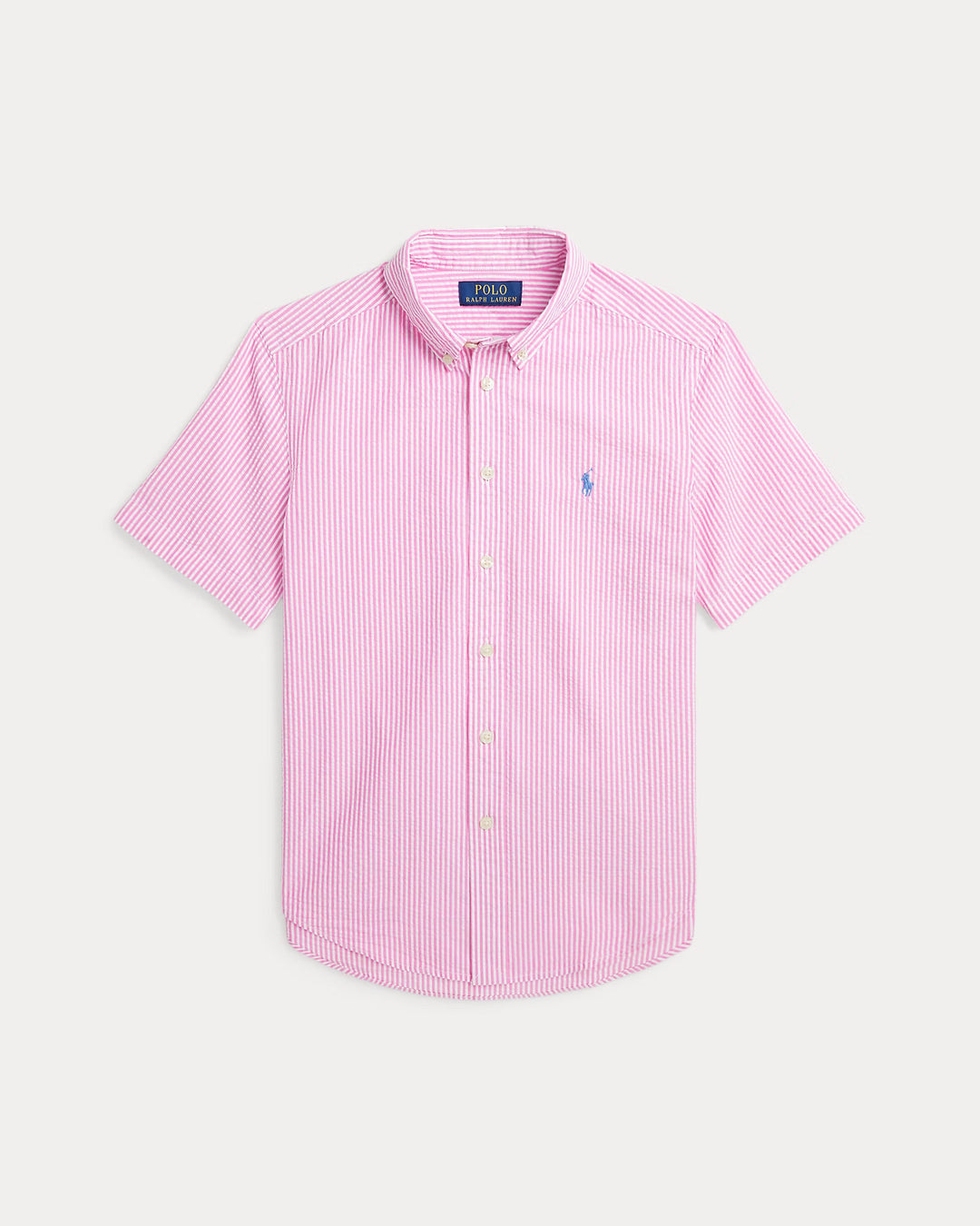 Ralph Lauren Striped Seersucker Short-Sleeve Shirt