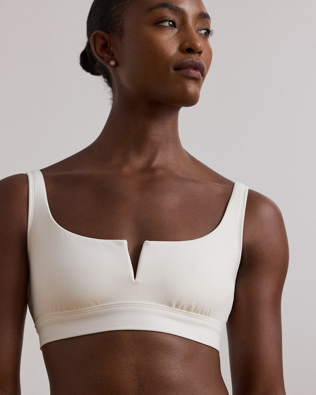 Ralph Lauren Banded V-Cutout Bikini Top