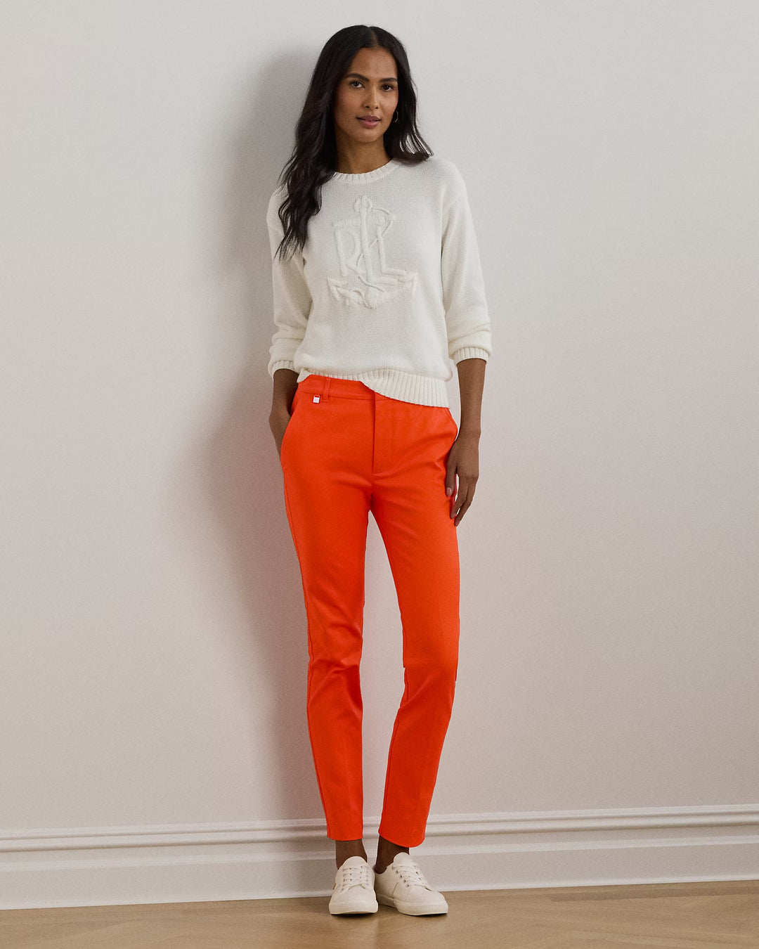 Ralph Lauren Double-Faced Stretch Cotton Pant