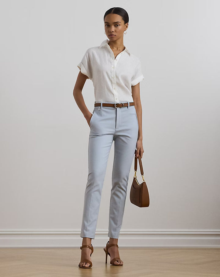 Ralph Lauren Double-Faced Stretch Cotton Pant