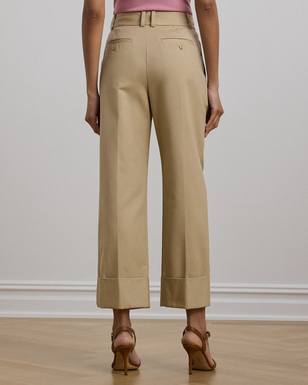 Ralph Lauren Double-Faced Stretch Cotton Ankle Pant
