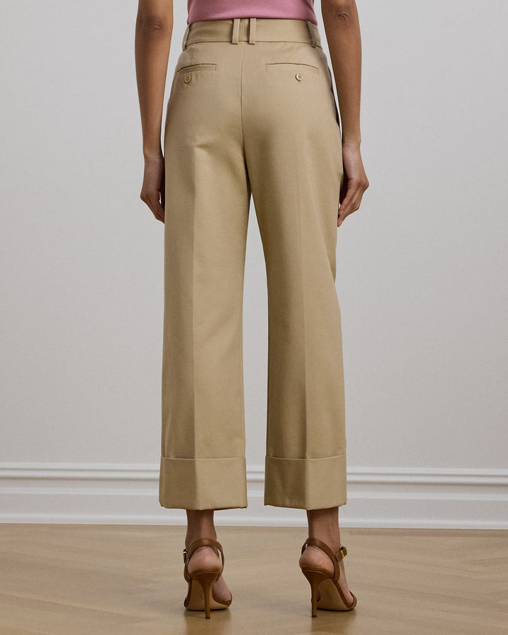 Ralph Lauren Double-Faced Stretch Cotton Ankle Pant