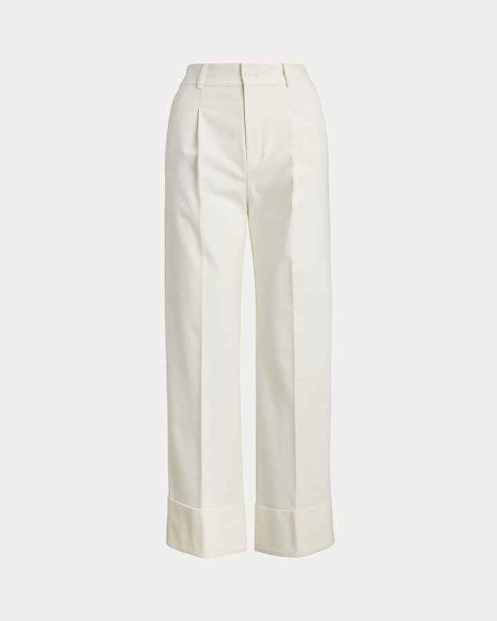 Ralph Lauren Double-Faced Stretch Cotton Ankle Pant
