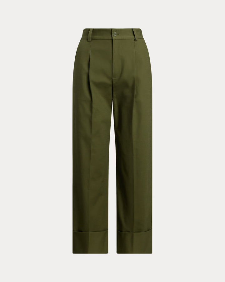 Ralph Lauren Double-Faced Stretch Cotton Ankle Pant
