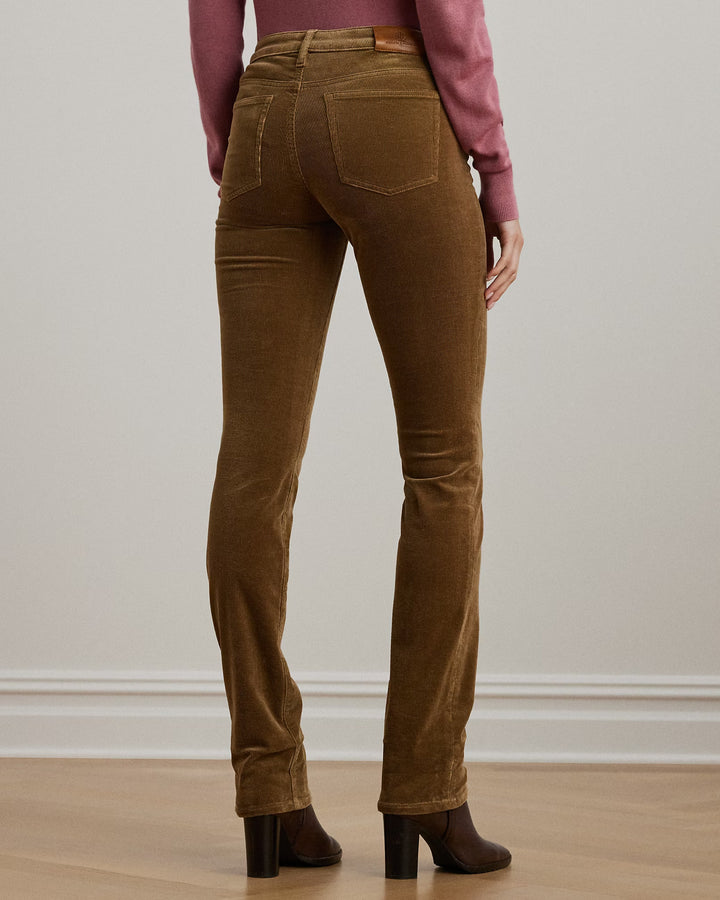 Ralph Lauren Stretch Corduroy Mid-Rise Straight Pant