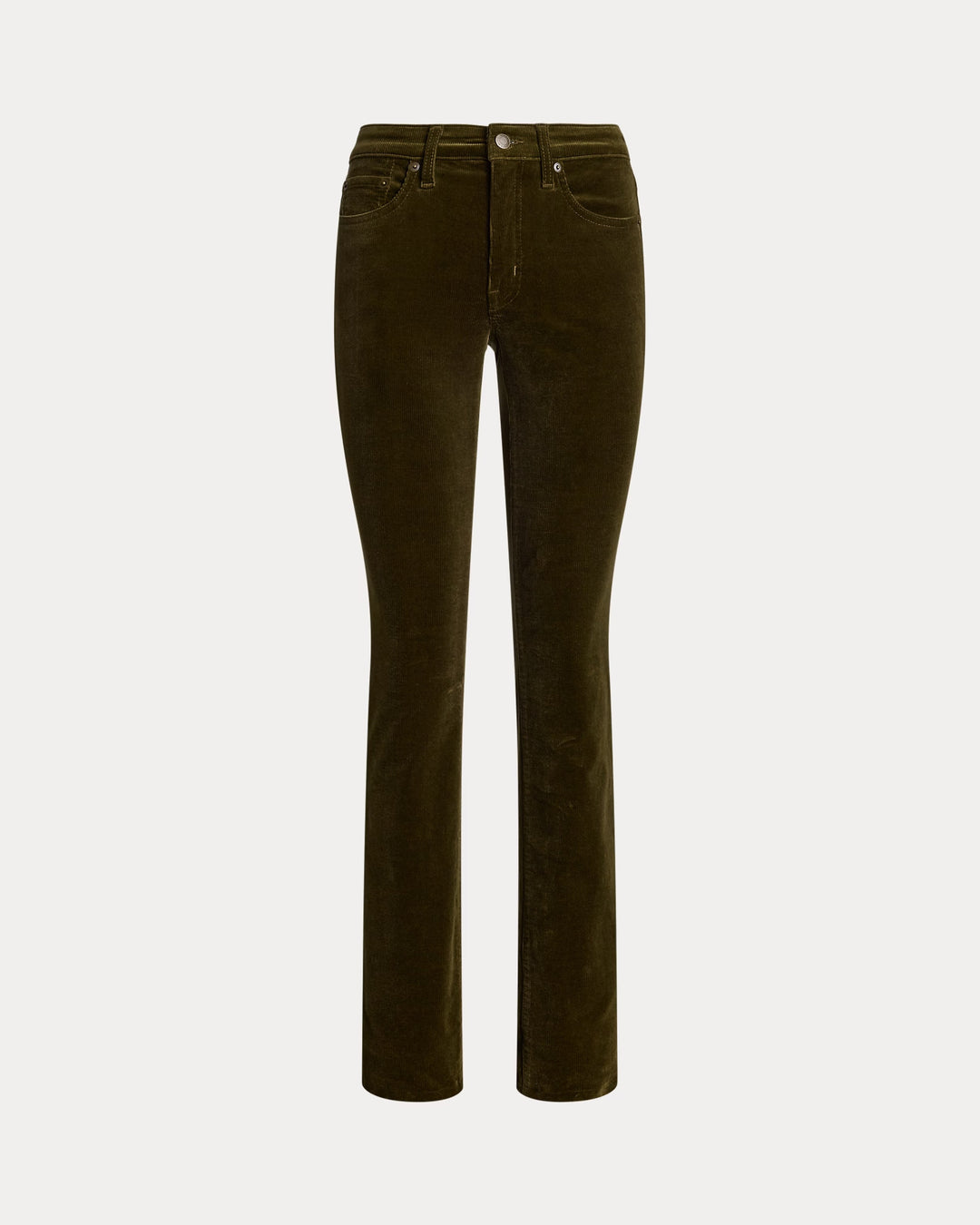 Ralph Lauren Stretch Corduroy Mid-Rise Straight Pant