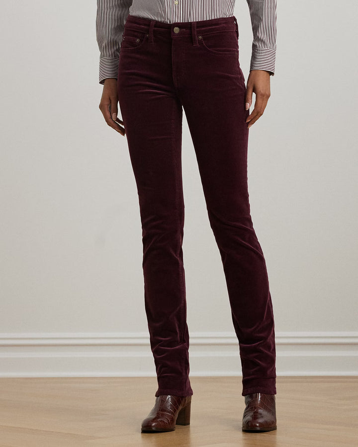 Ralph Lauren Stretch Corduroy Mid-Rise Straight Pant