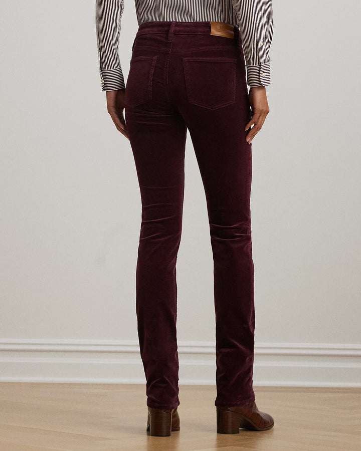 Ralph Lauren Stretch Corduroy Mid-Rise Straight Pant