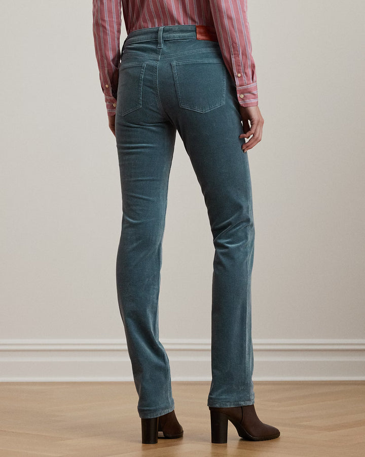 Ralph Lauren Stretch Corduroy Mid-Rise Straight Pant