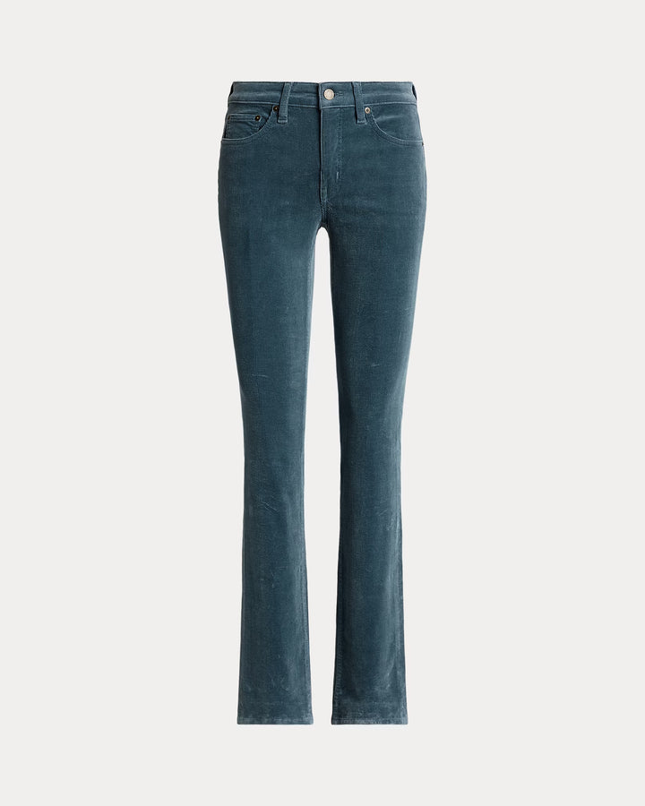Ralph Lauren Stretch Corduroy Mid-Rise Straight Pant