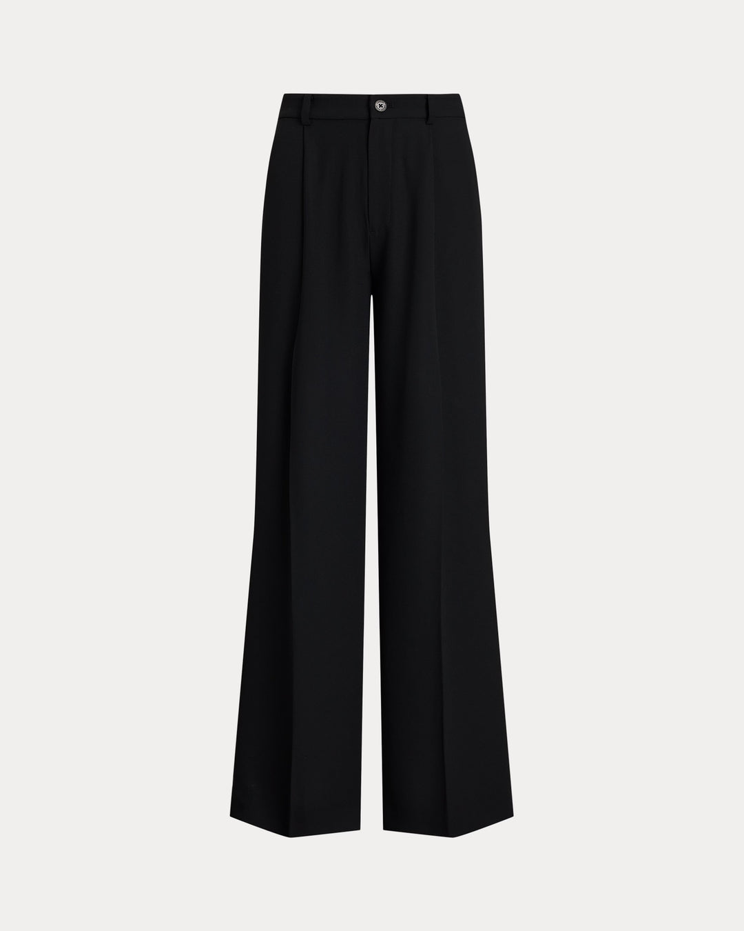 Ralph Lauren Double-Faced Georgette Wide-Leg Pant