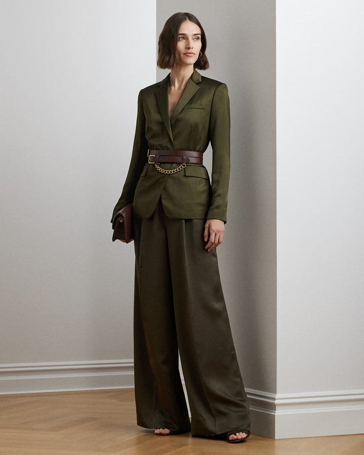 Ralph Lauren Satin Charmeuse Blazer