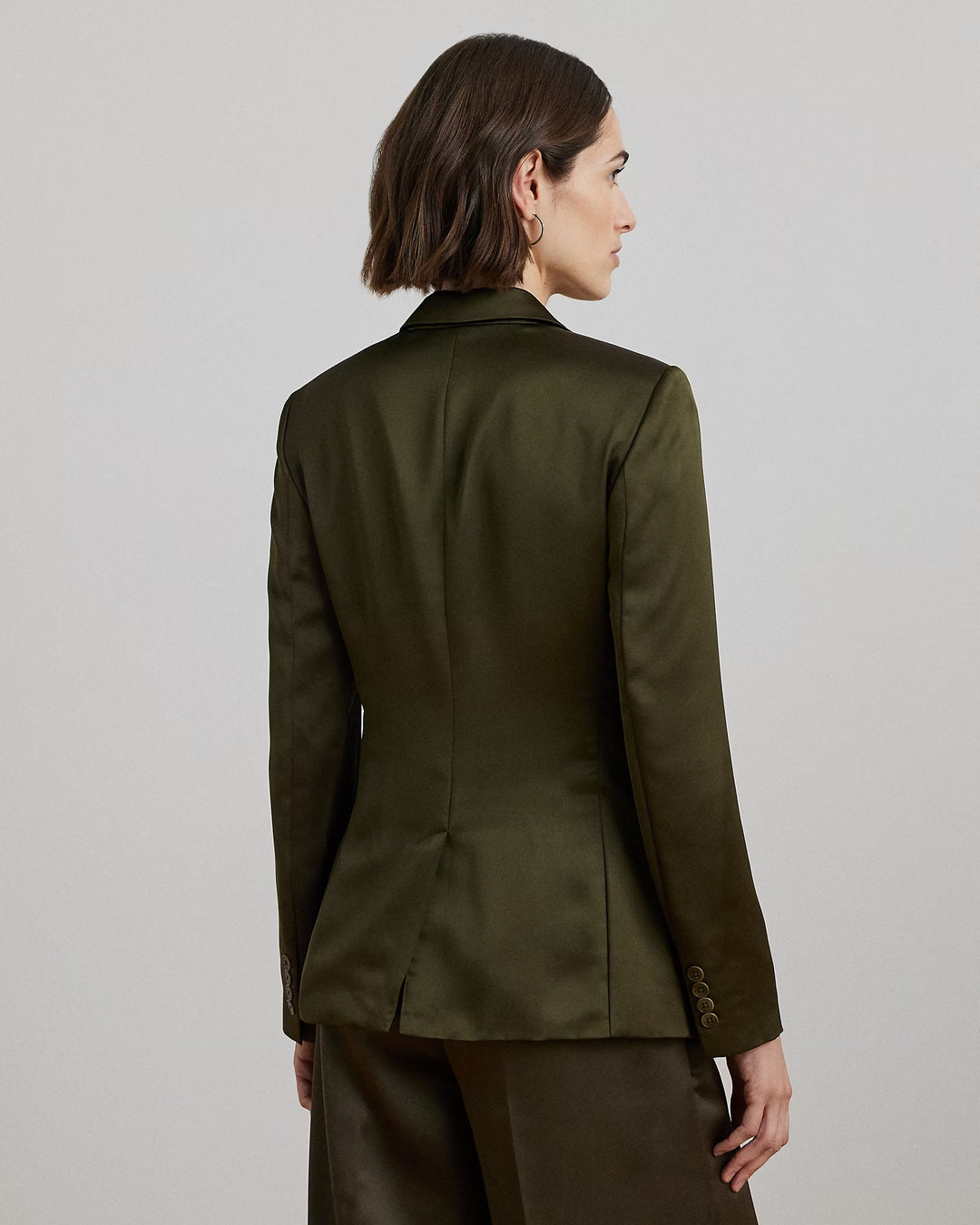 Ralph Lauren Satin Charmeuse Blazer