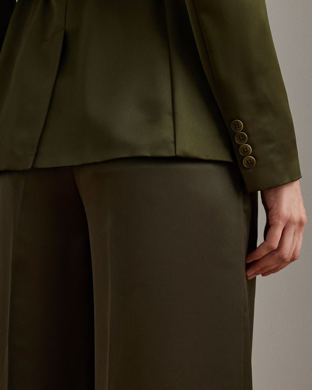 Ralph Lauren Satin Charmeuse Blazer