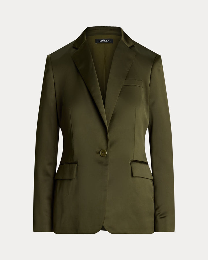 Ralph Lauren Satin Charmeuse Blazer