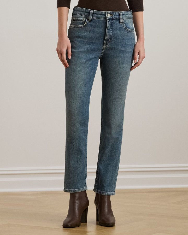 Ralph Lauren High-Rise Straight Ankle Jean