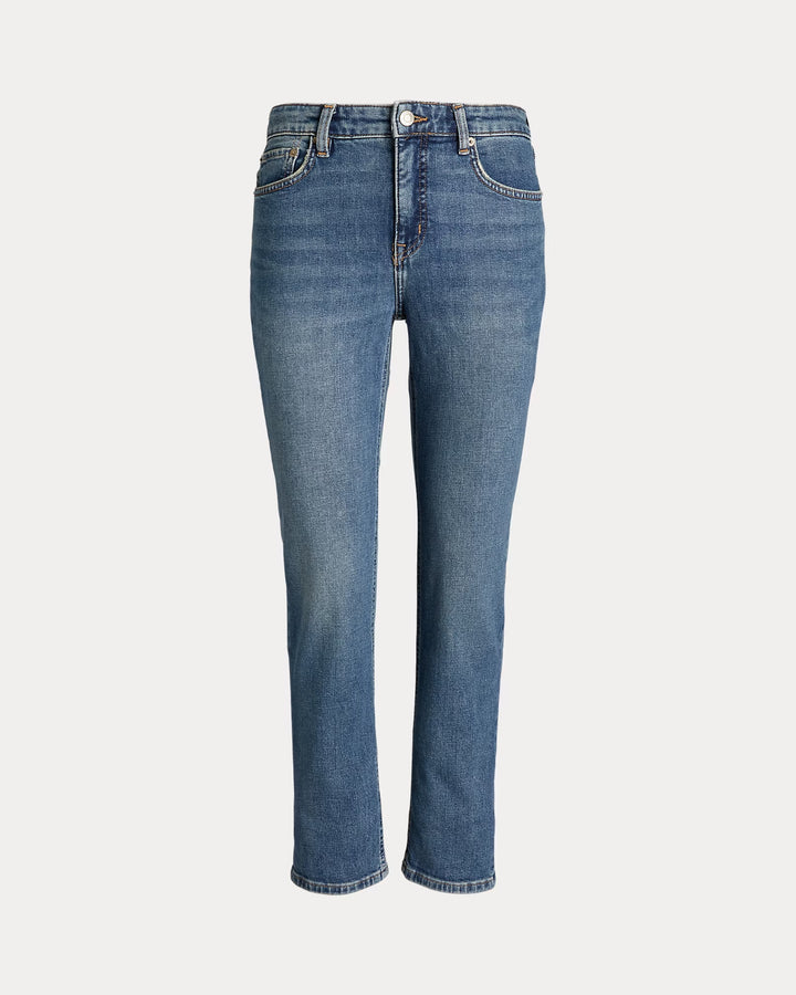 Ralph Lauren High-Rise Straight Ankle Jean