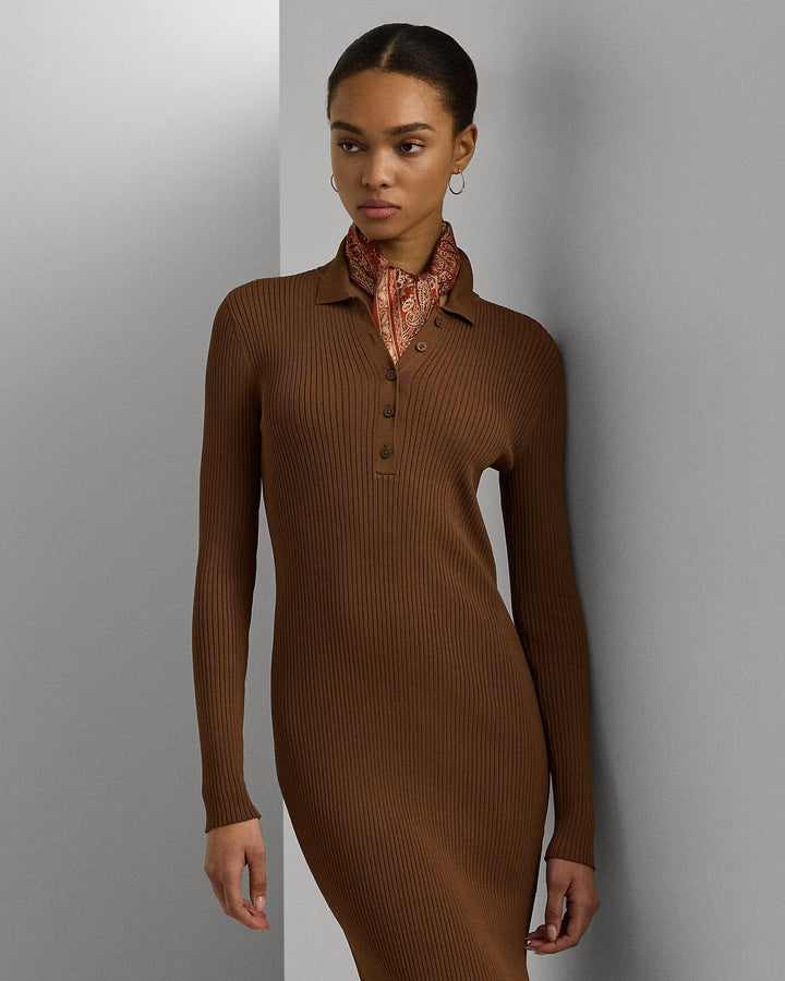 Ralph Lauren Rib-Knit Polo Dress