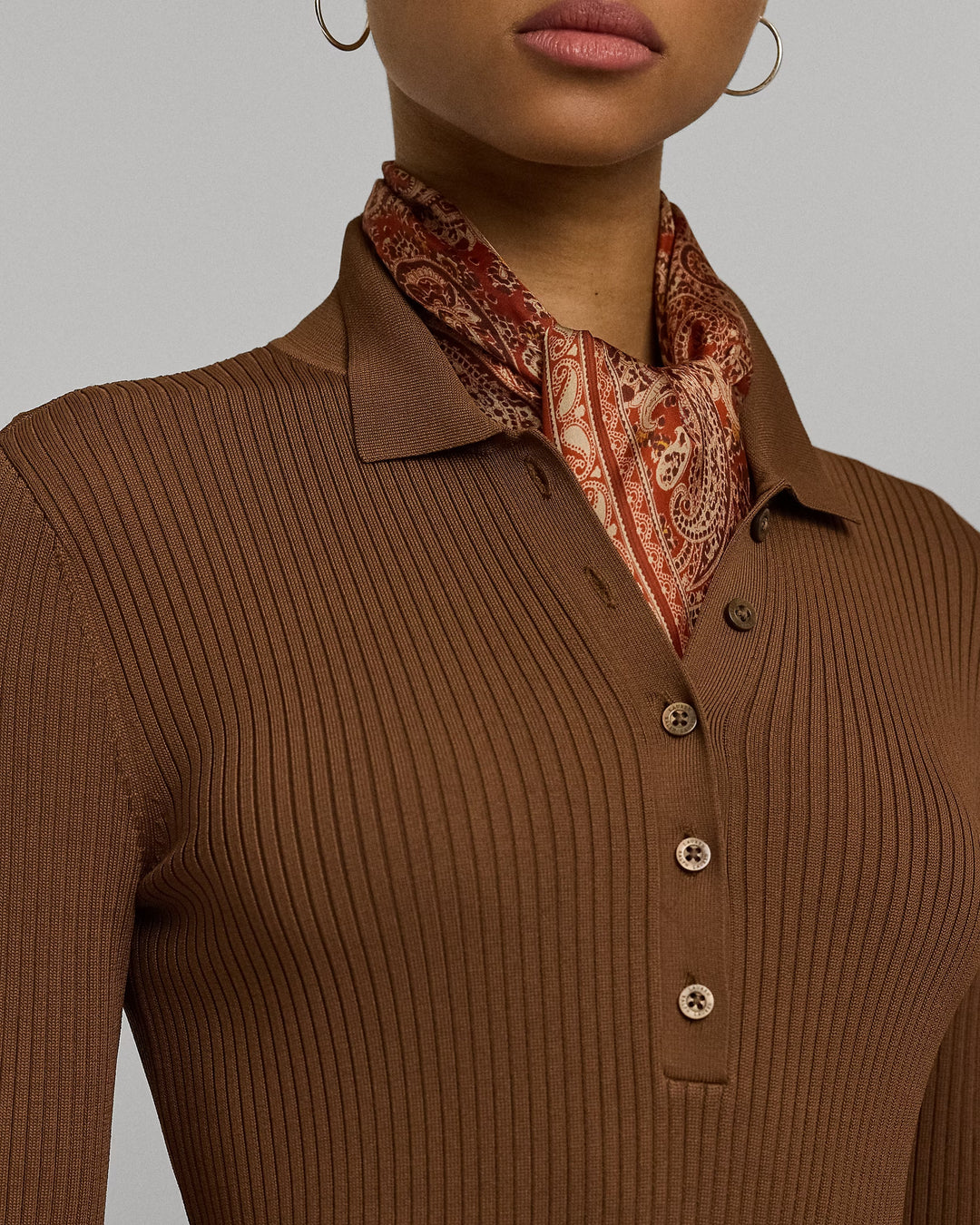 Ralph Lauren Rib-Knit Polo Dress