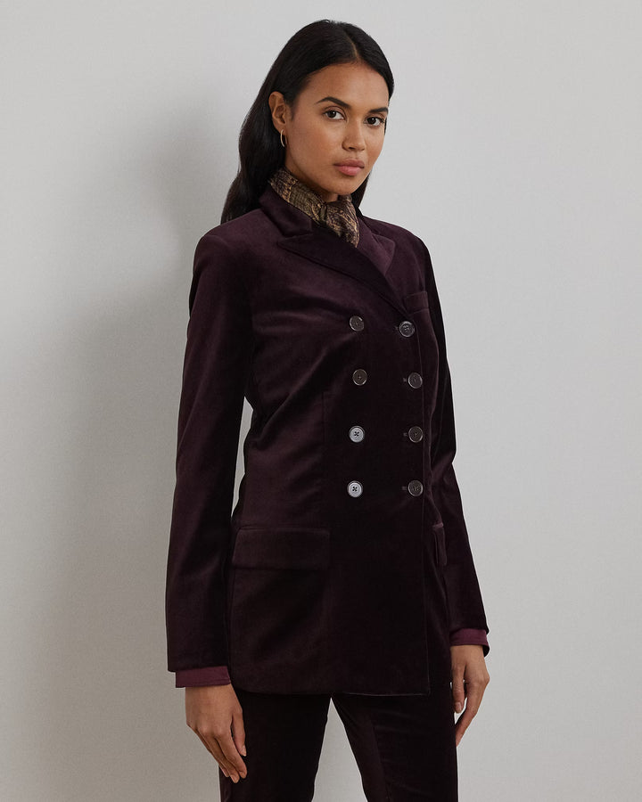 Ralph Lauren Double-Breasted Velvet Blazer
