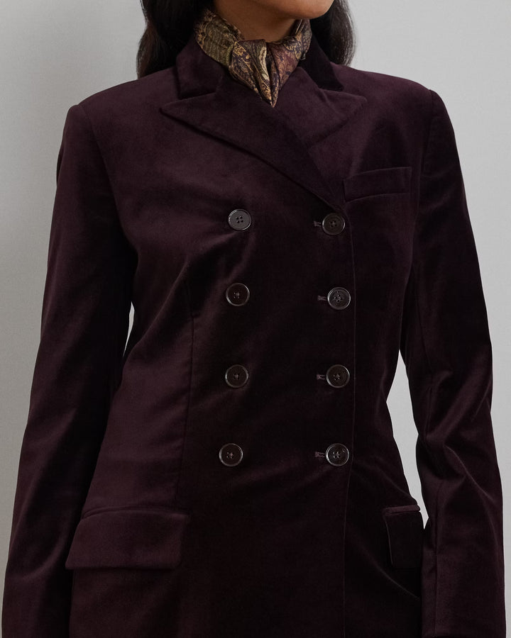 Ralph Lauren Double-Breasted Velvet Blazer
