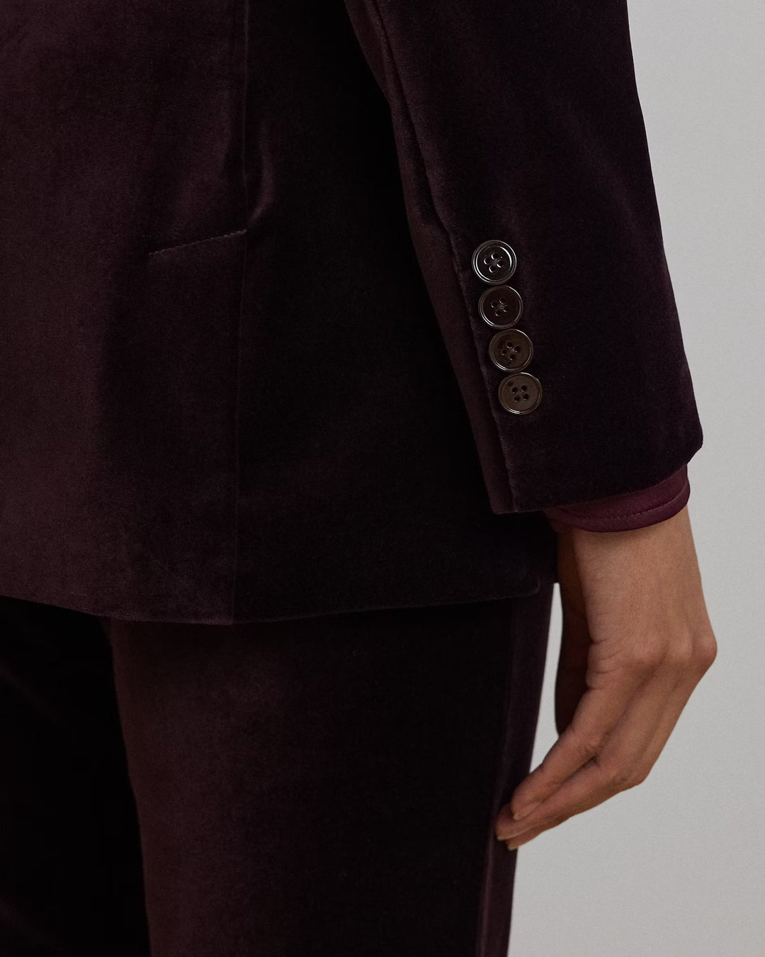 Ralph Lauren Double-Breasted Velvet Blazer