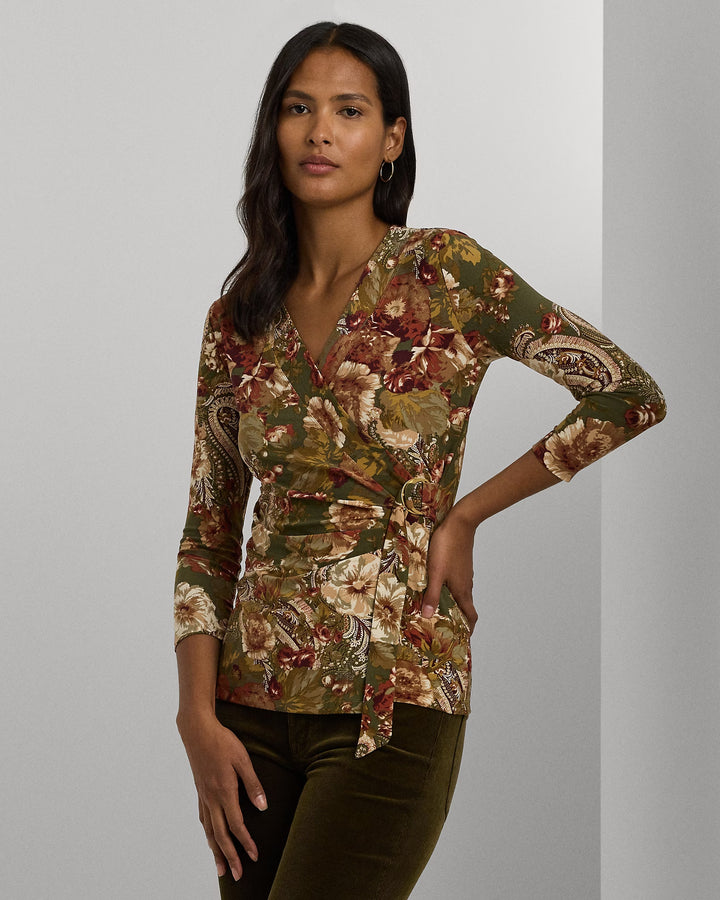 Ralph Lauren Floral Stretch Jersey Top