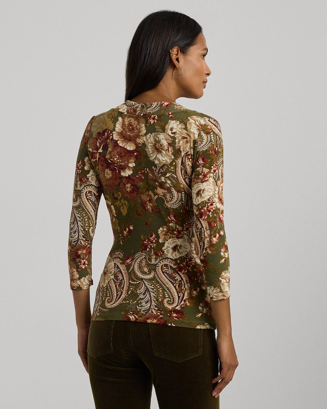 Ralph Lauren Floral Stretch Jersey Top