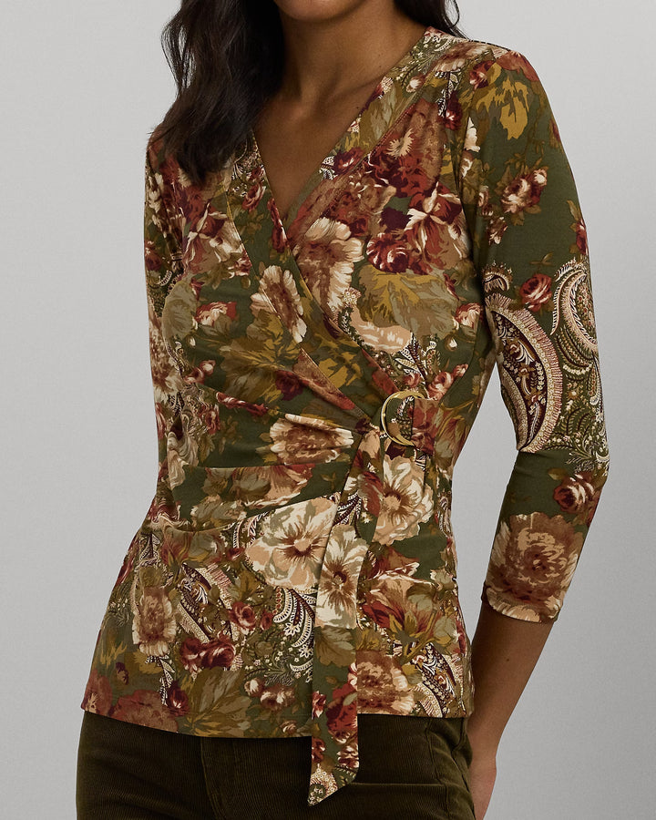 Ralph Lauren Floral Stretch Jersey Top