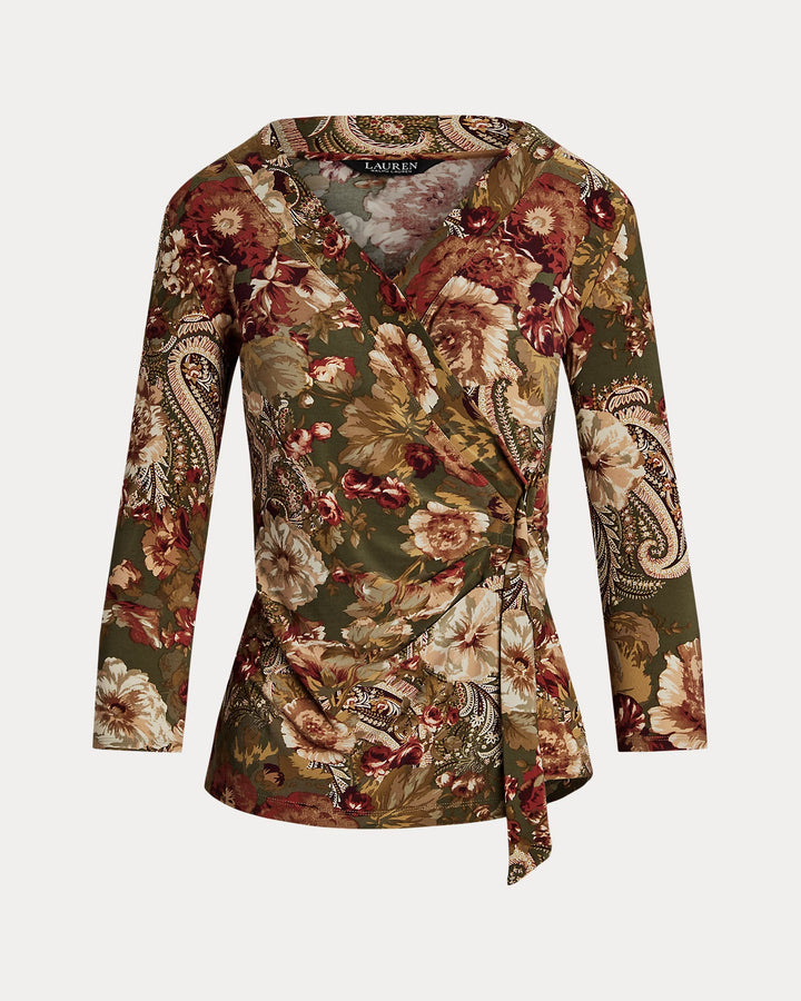 Ralph Lauren Floral Stretch Jersey Top