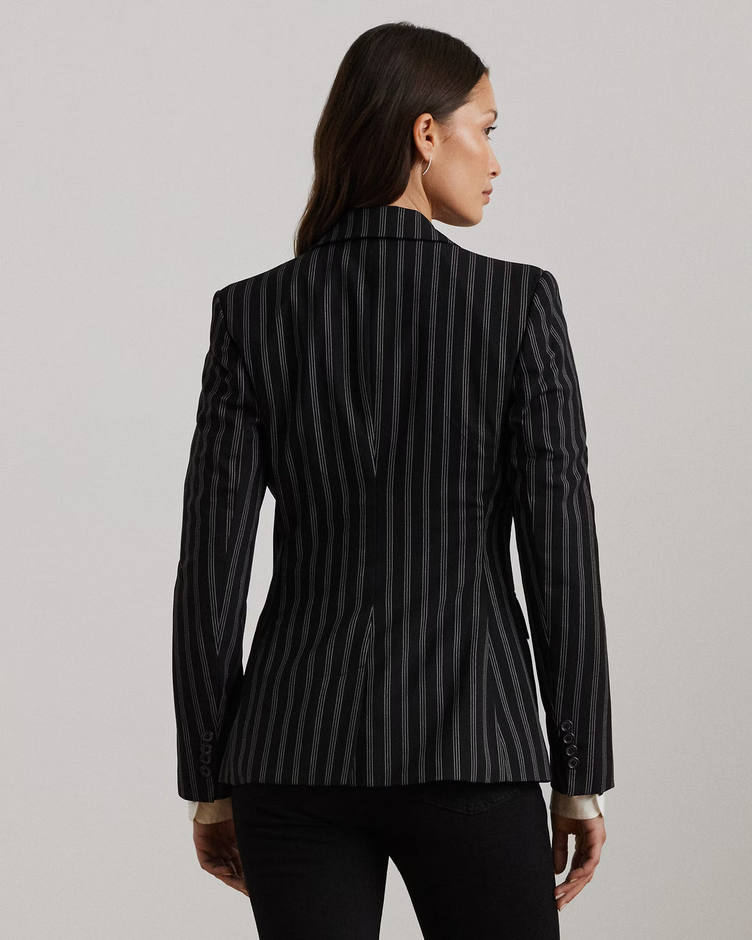 Ralph Lauren Striped Wool-Blend Blazer