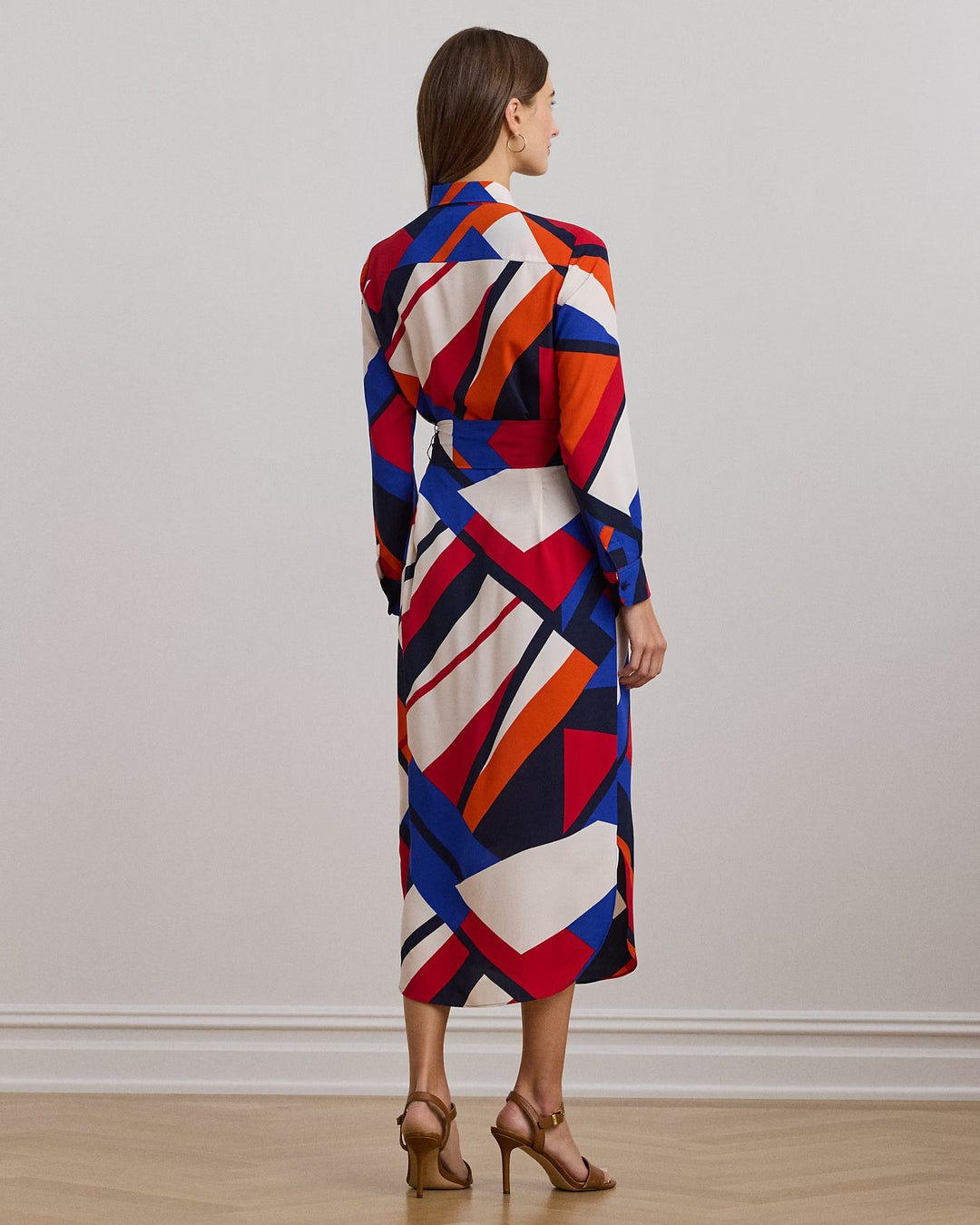 Ralph Lauren Print Crepe Shirtdress