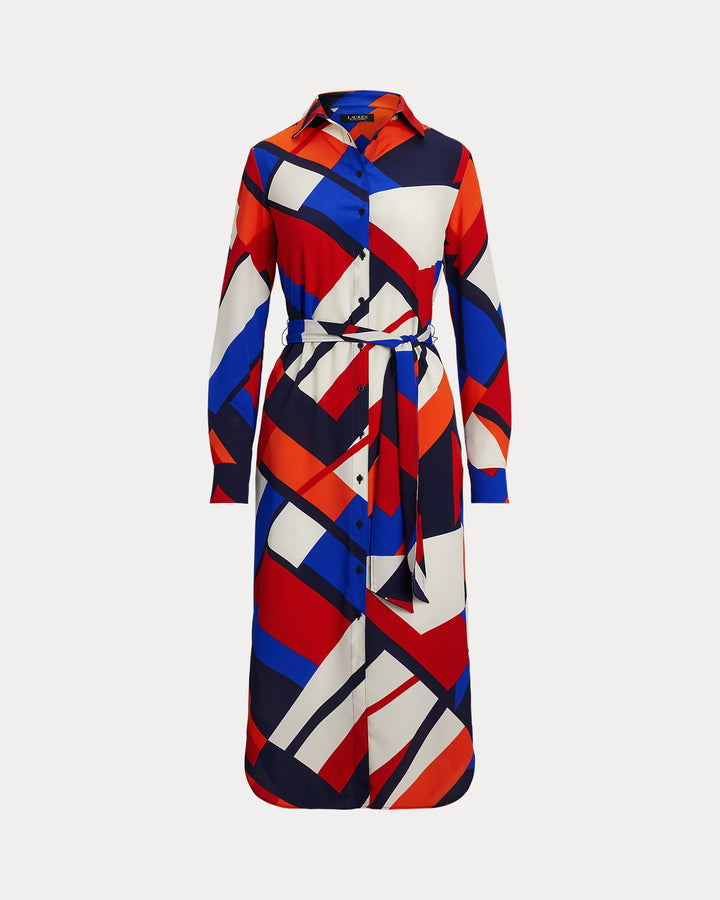 Ralph Lauren Print Crepe Shirtdress