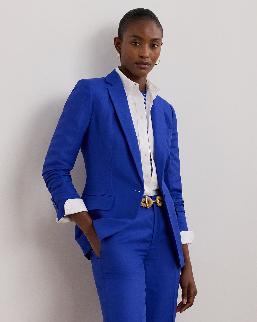Ralph Lauren Linen-Blend Twill Blazer